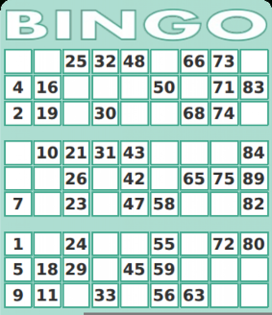 Printable Bingo Cards 1 75 Printable Card Free