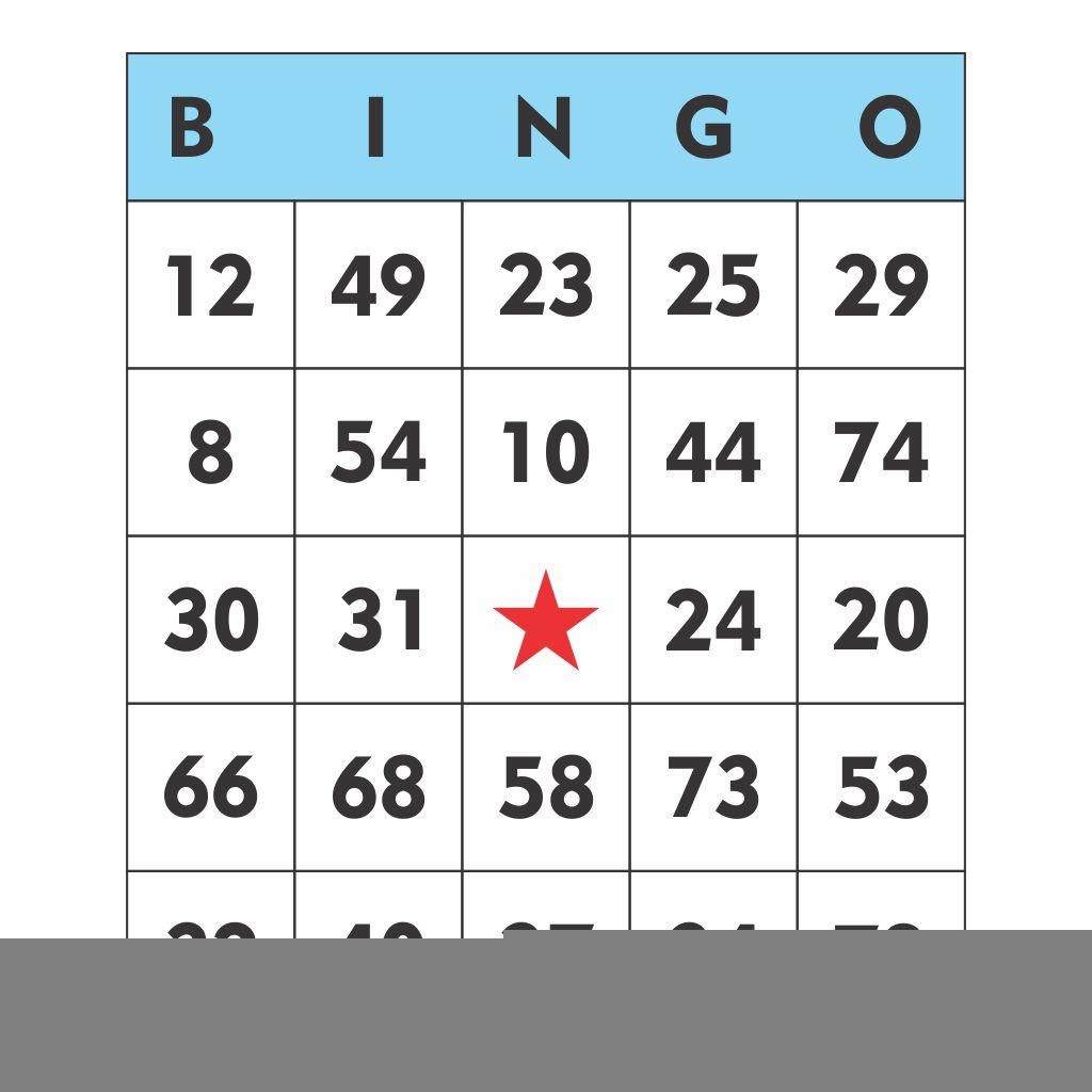 Printable Bingo Numbers 1 75 Gridgit Printable Bingo Cards