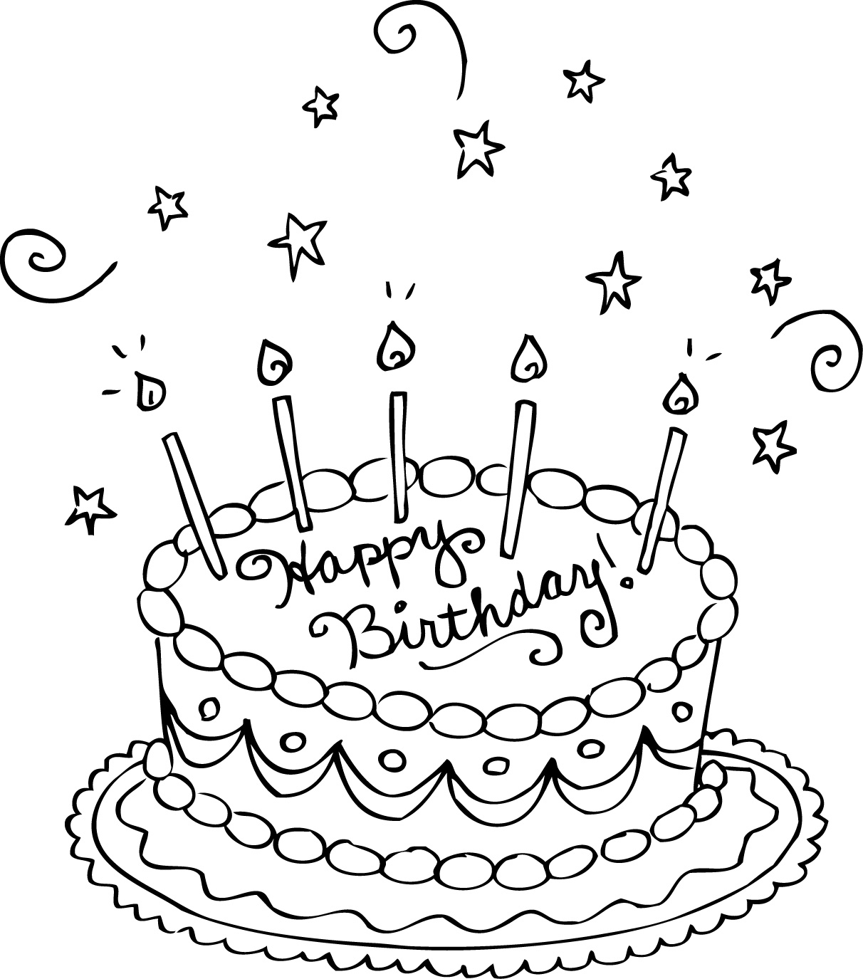 Printable Birthday Cake Images