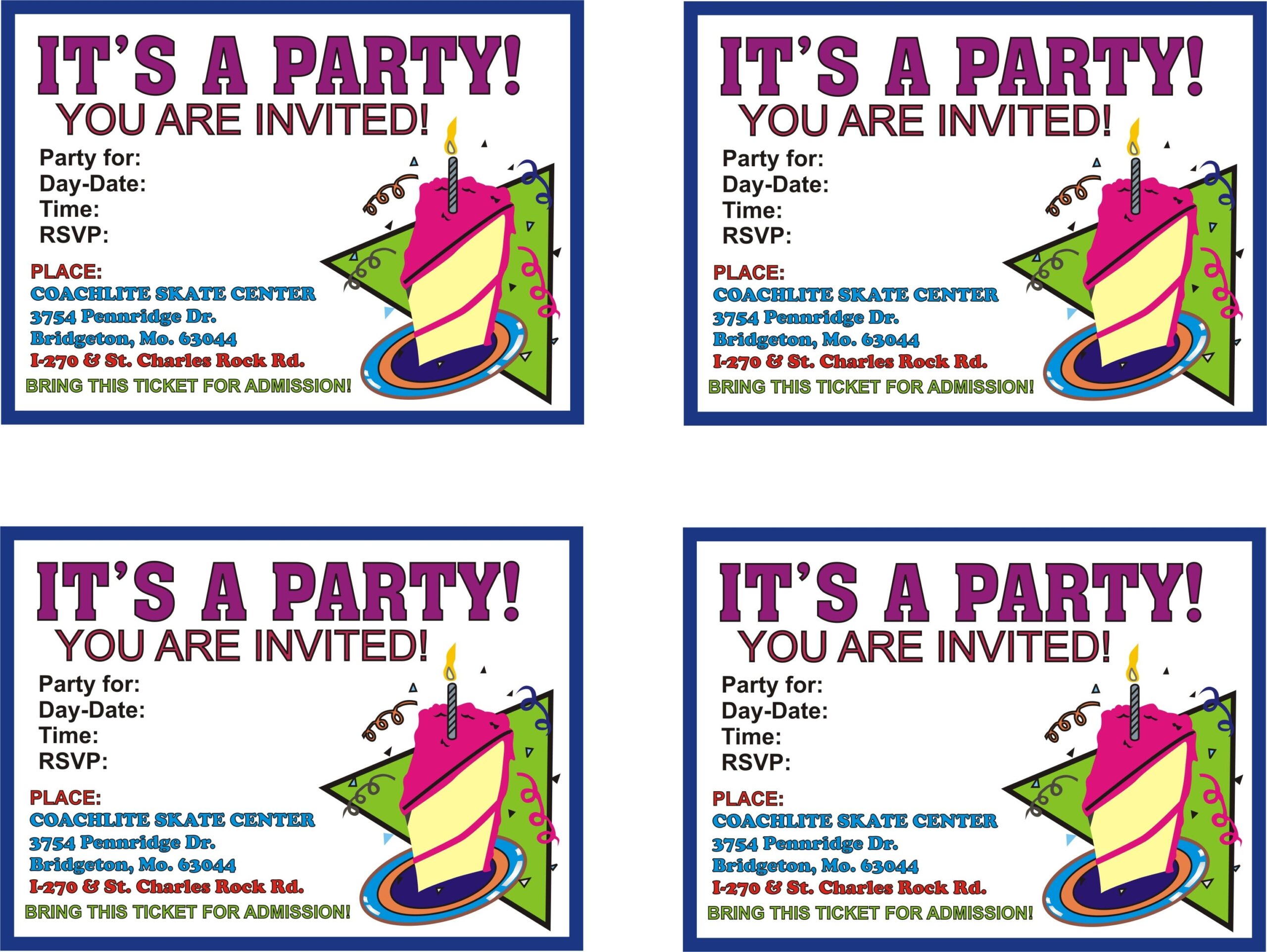free printable birthday invitations pdf