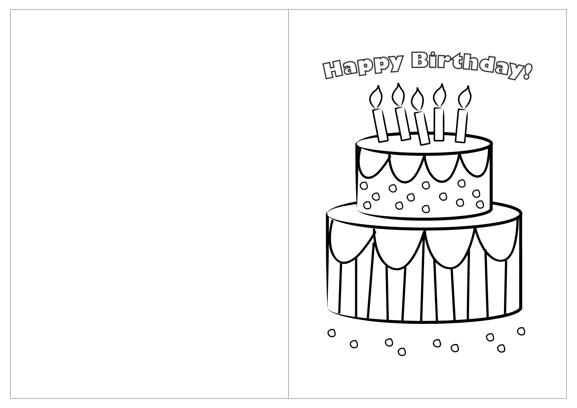 Printable Birthday Pictures To Color Printable Sight Words List