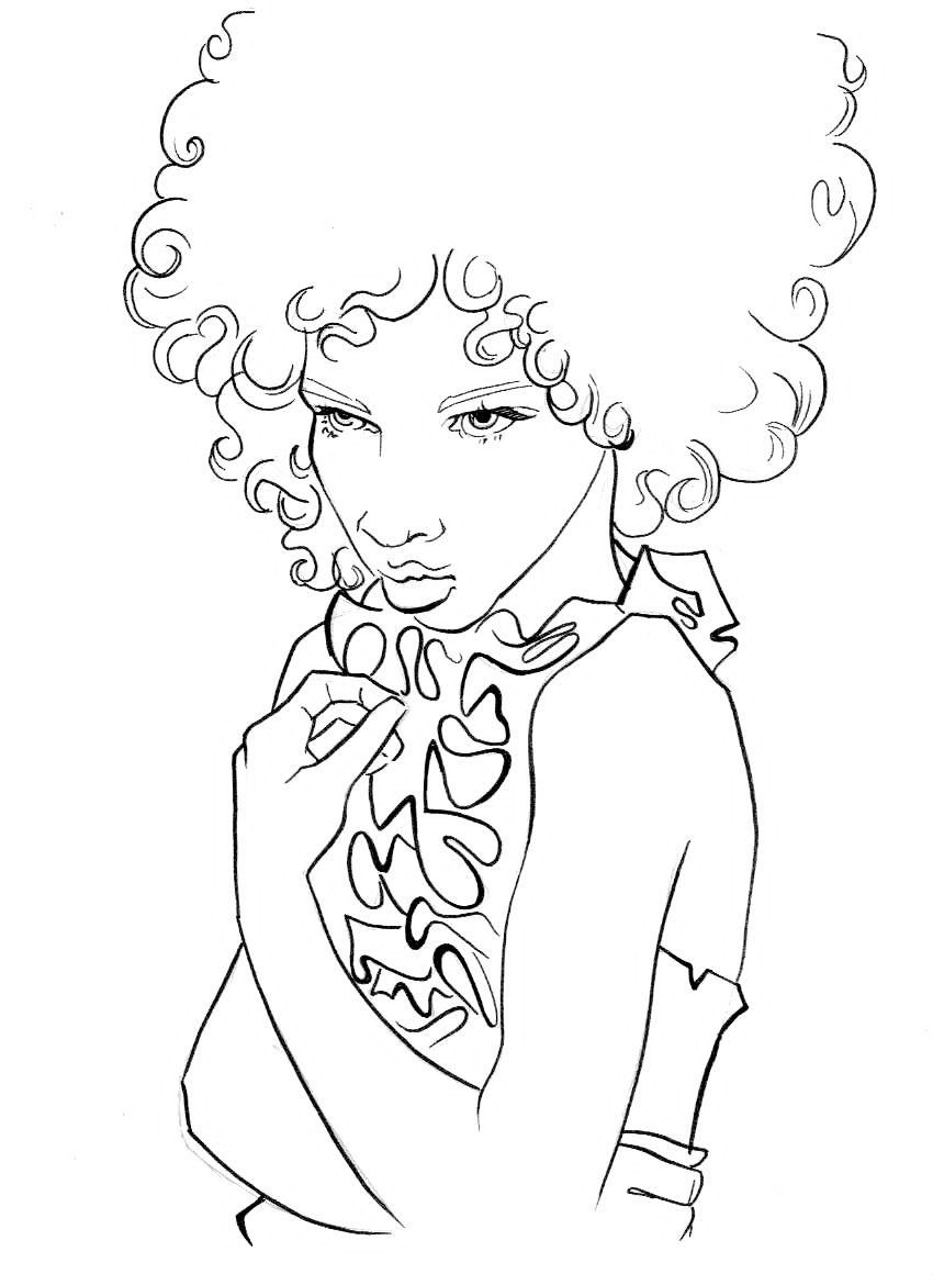 Printable Black Girl Coloring Pages Projoker