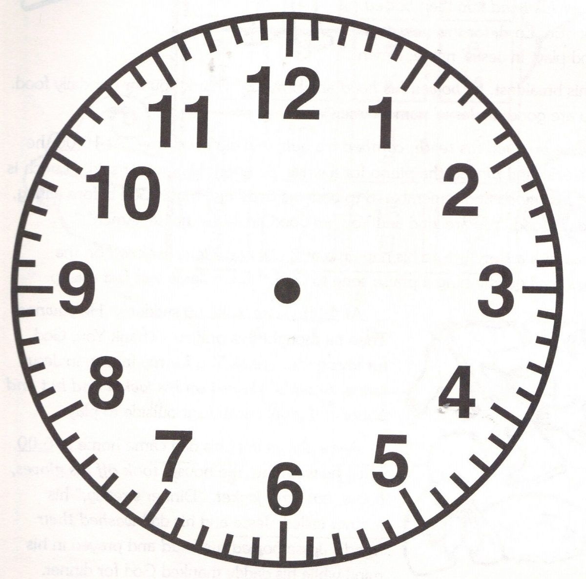 Printable Blank Clock Template K5 Worksheets Learning Resources 
