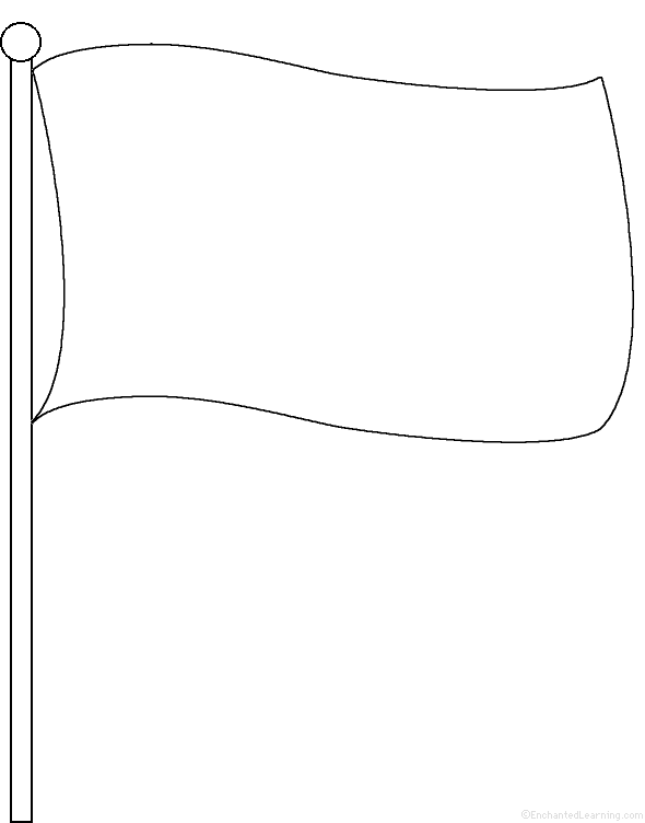 Printable Blank Flags Team Coloring