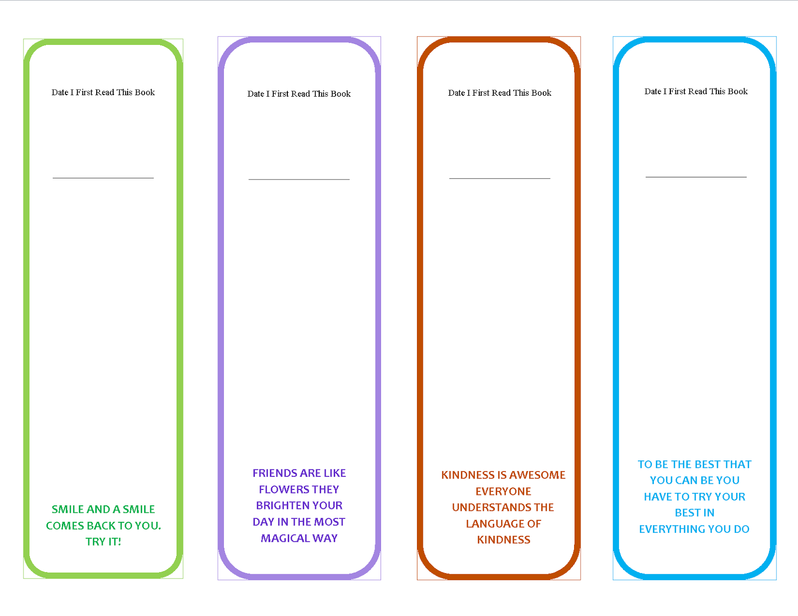 Printable Bookmarks With Quotes QuotesGram