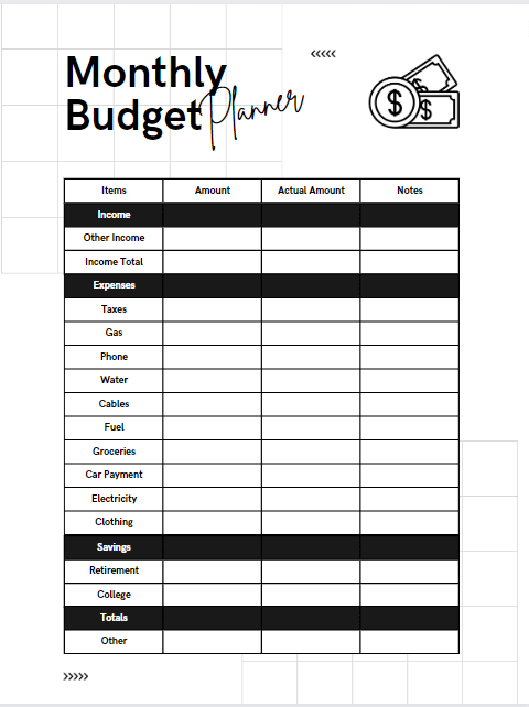 Printable Budget Worksheet 20 Free Tools To Be Financially Wiser 