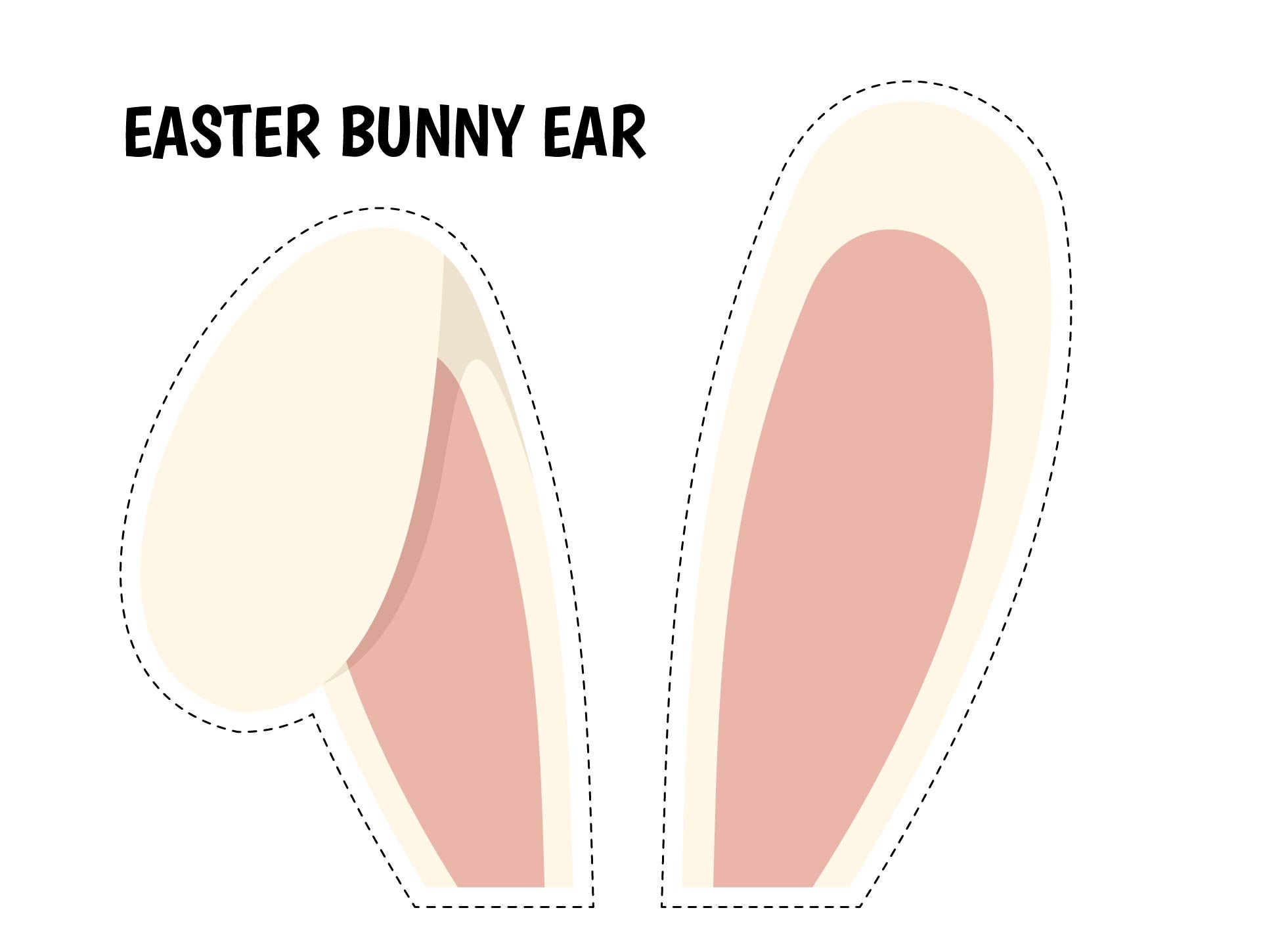 Printable Bunny Ear Template
