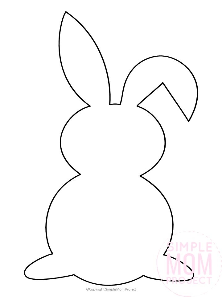 Printable Bunny Head Template Linda Bail