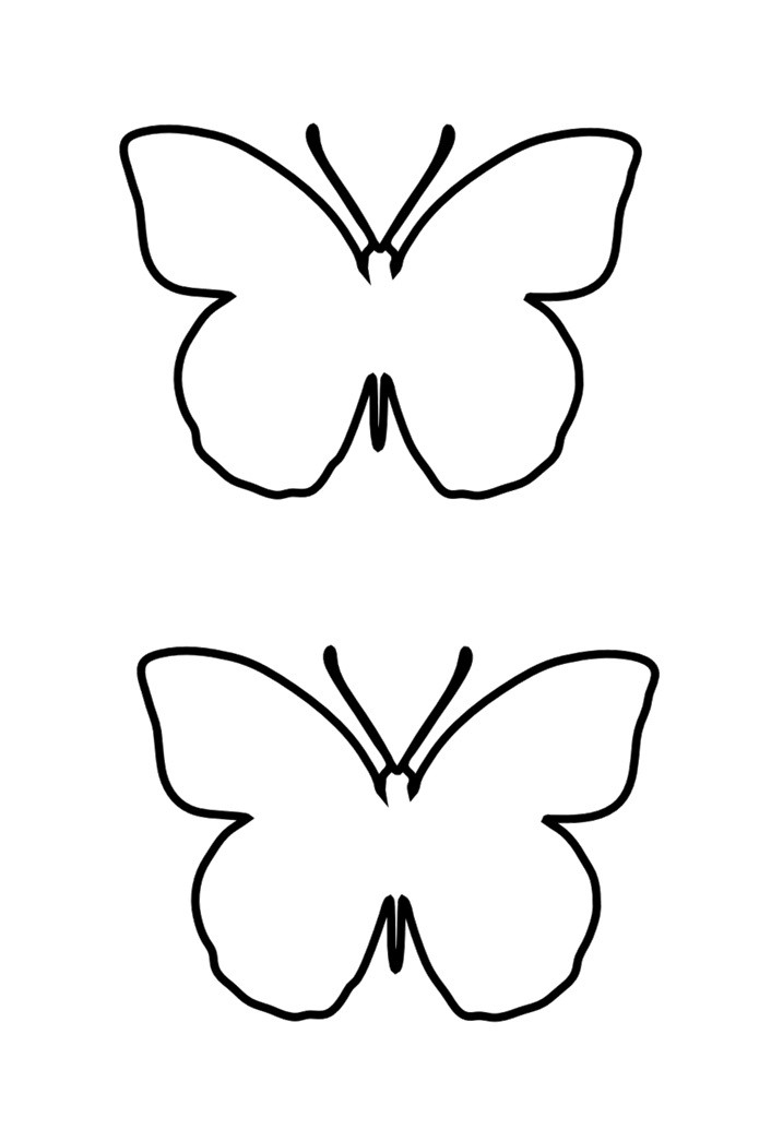 Printable Butterfly Template Cut Out