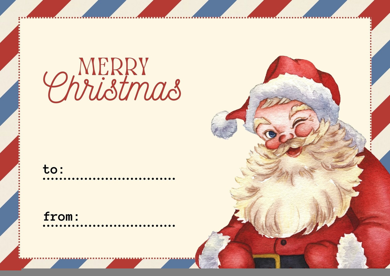 Printable Christmas Card Templates FREE Printable A Z
