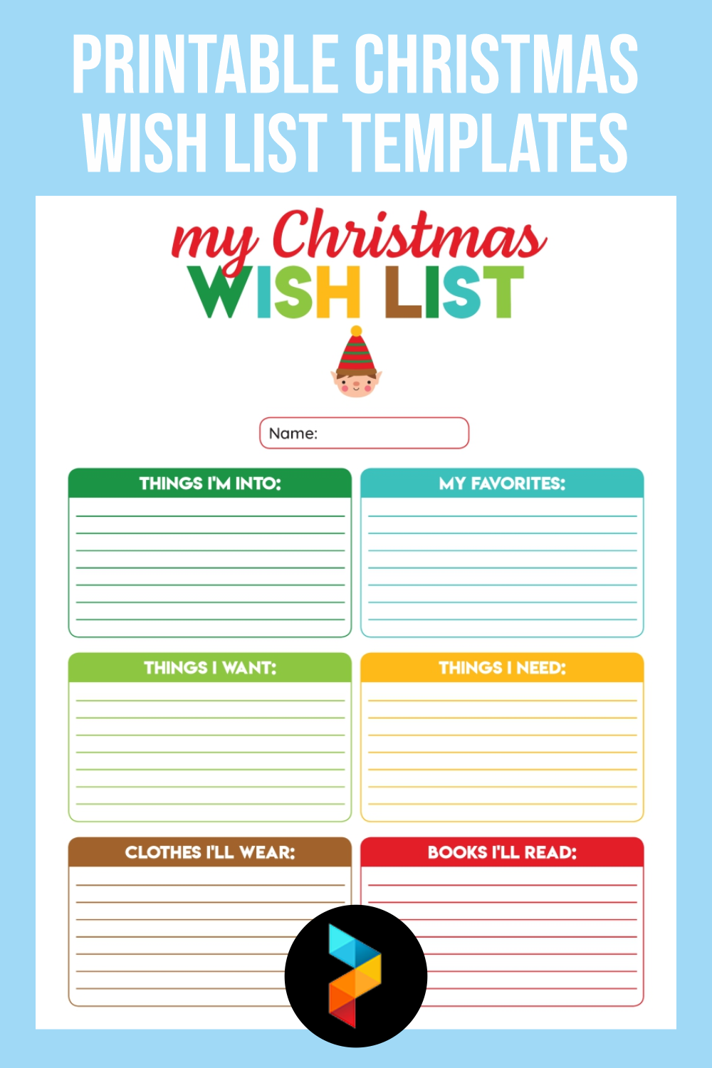 Printable Christmas Wish List Template