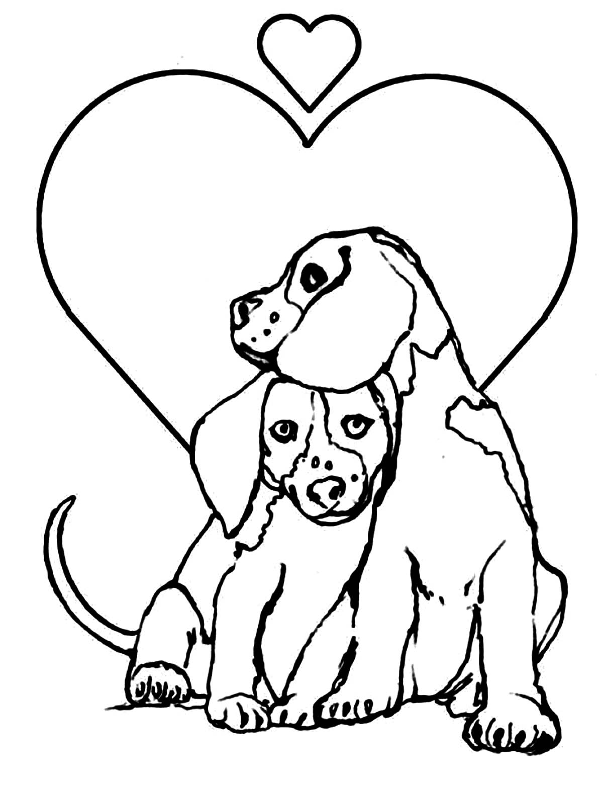 free printable dog pictures to color