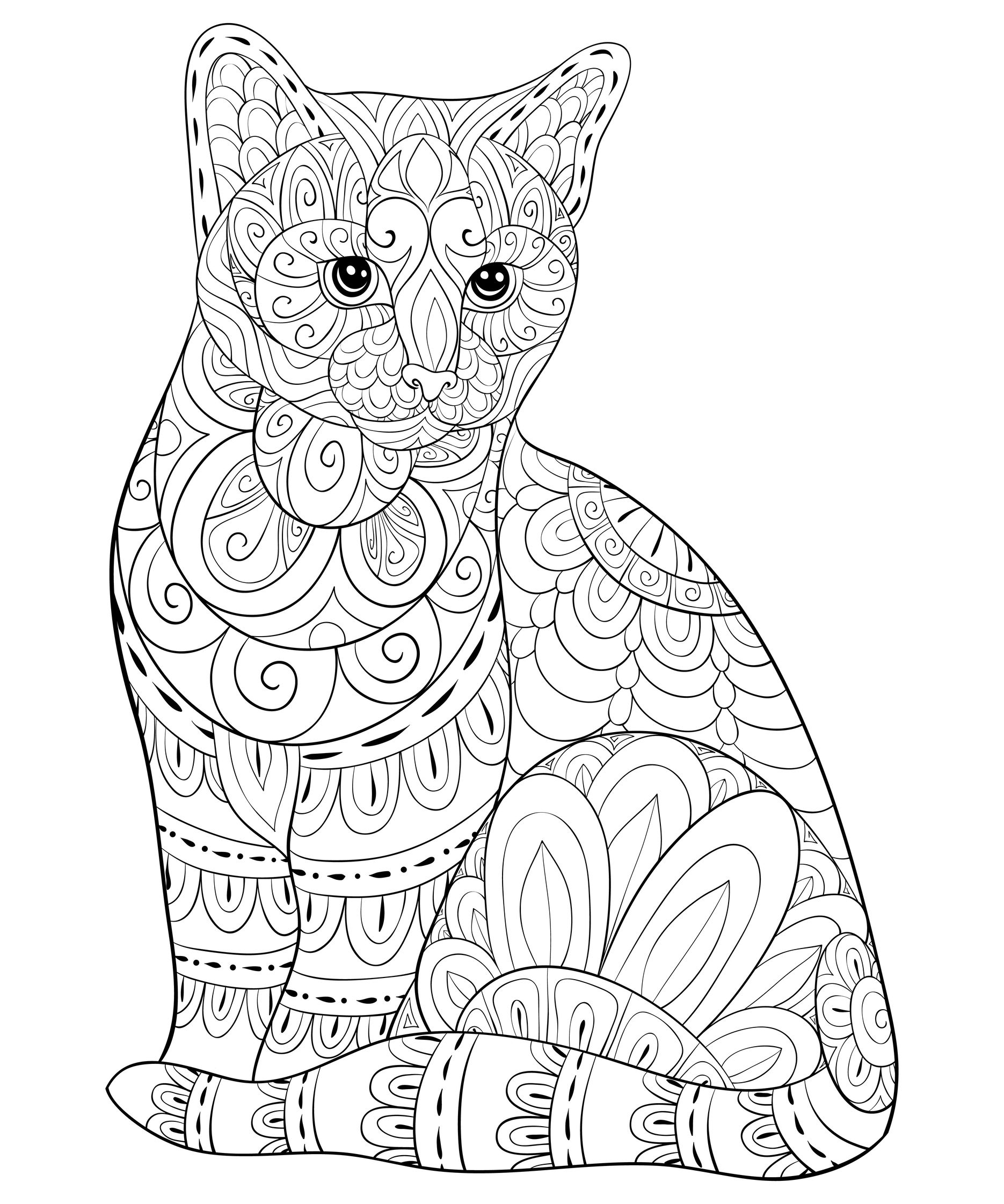 Printable Coloring Pages Cats
