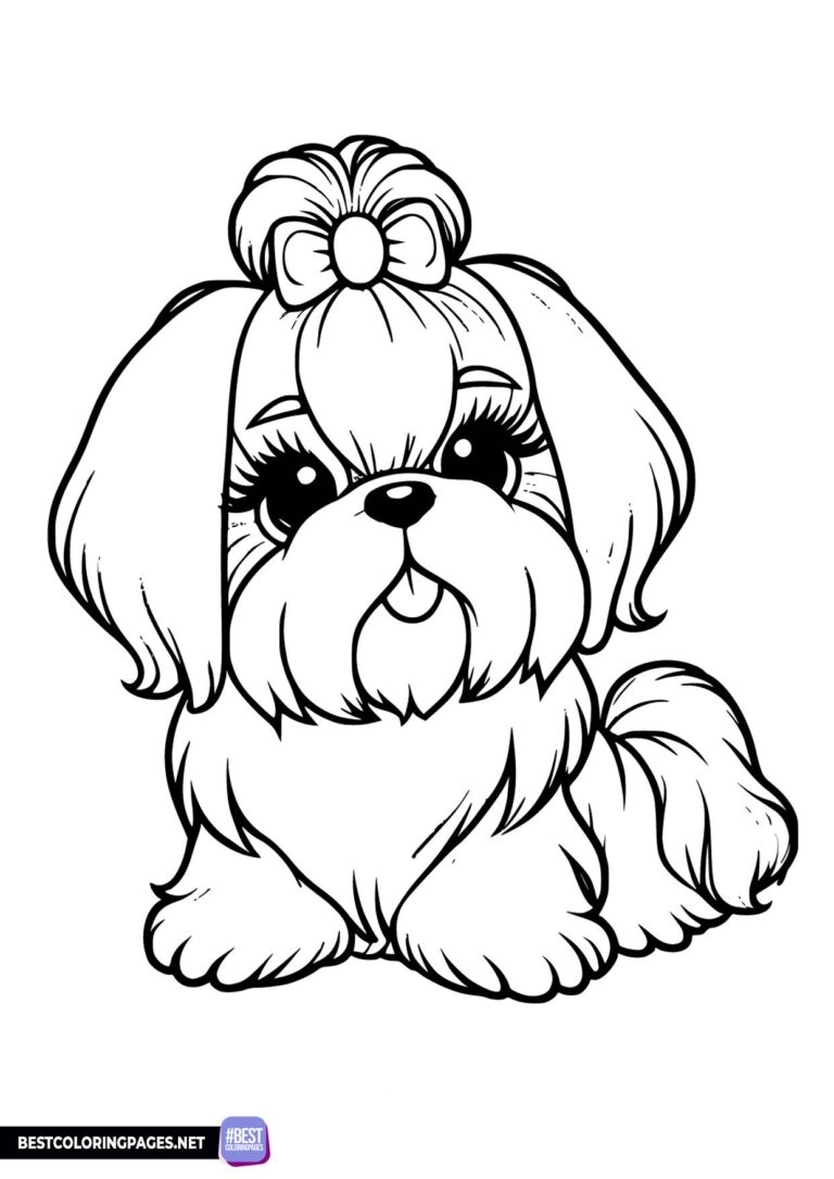 Printable Coloring Pages Doggie Free Printable Coloring Pages