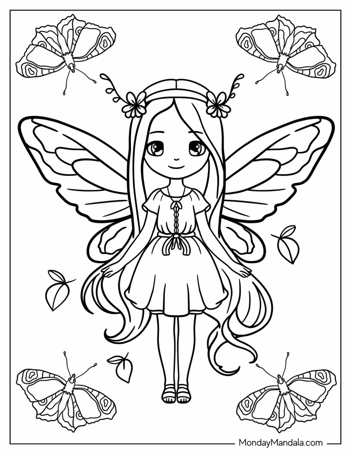 Printable Coloring Pages Fairies And Pixies Coloring Pages