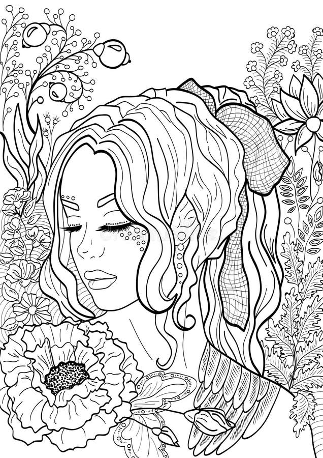 Printable Coloring Pages Girls Flowers