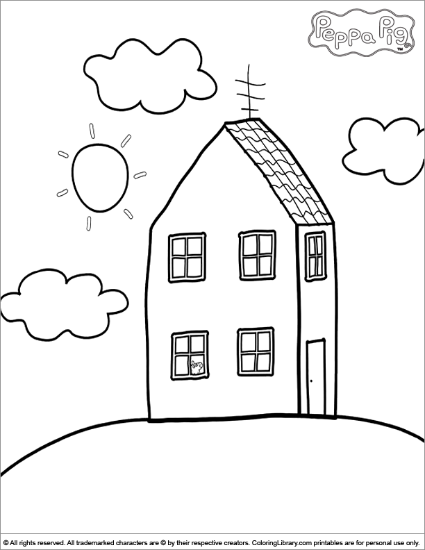 Printable Coloring Pages Peppa Pig Coloring Home