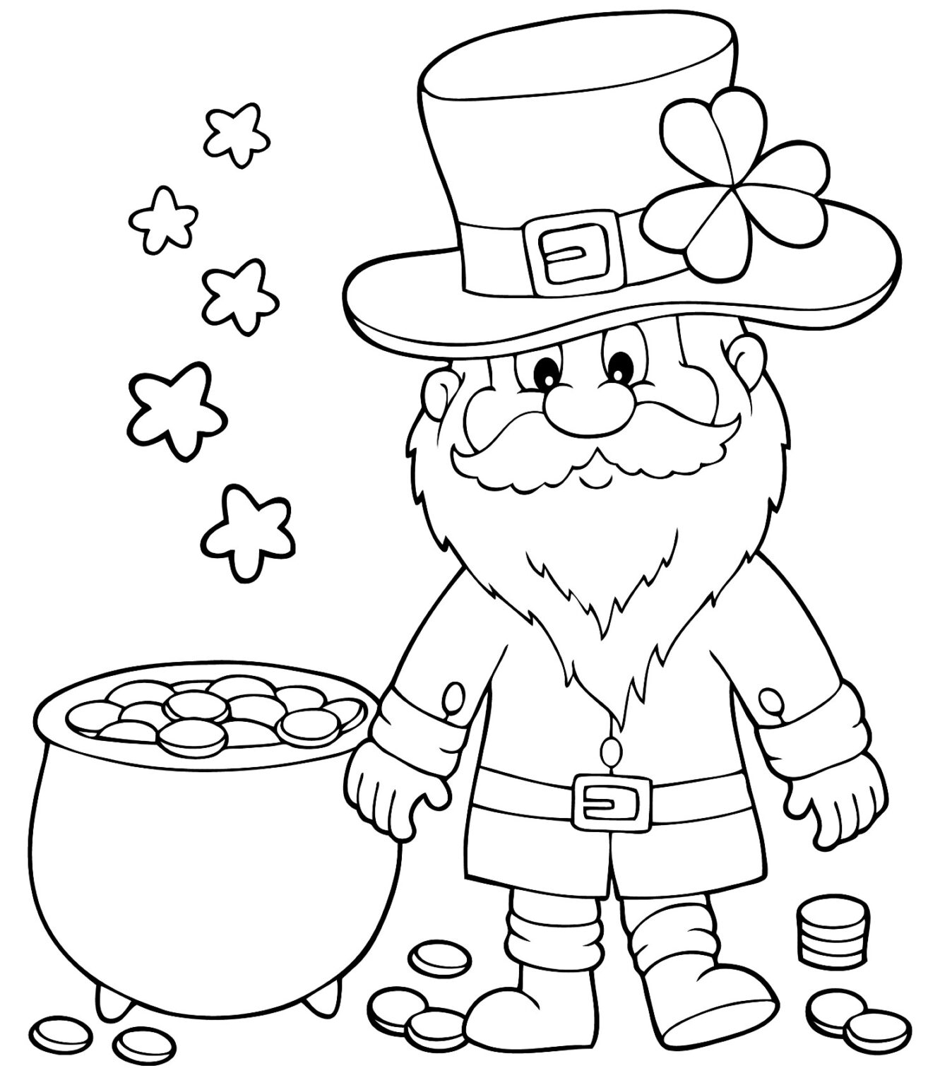 Free Printable St Patrick Day Coloring Pages