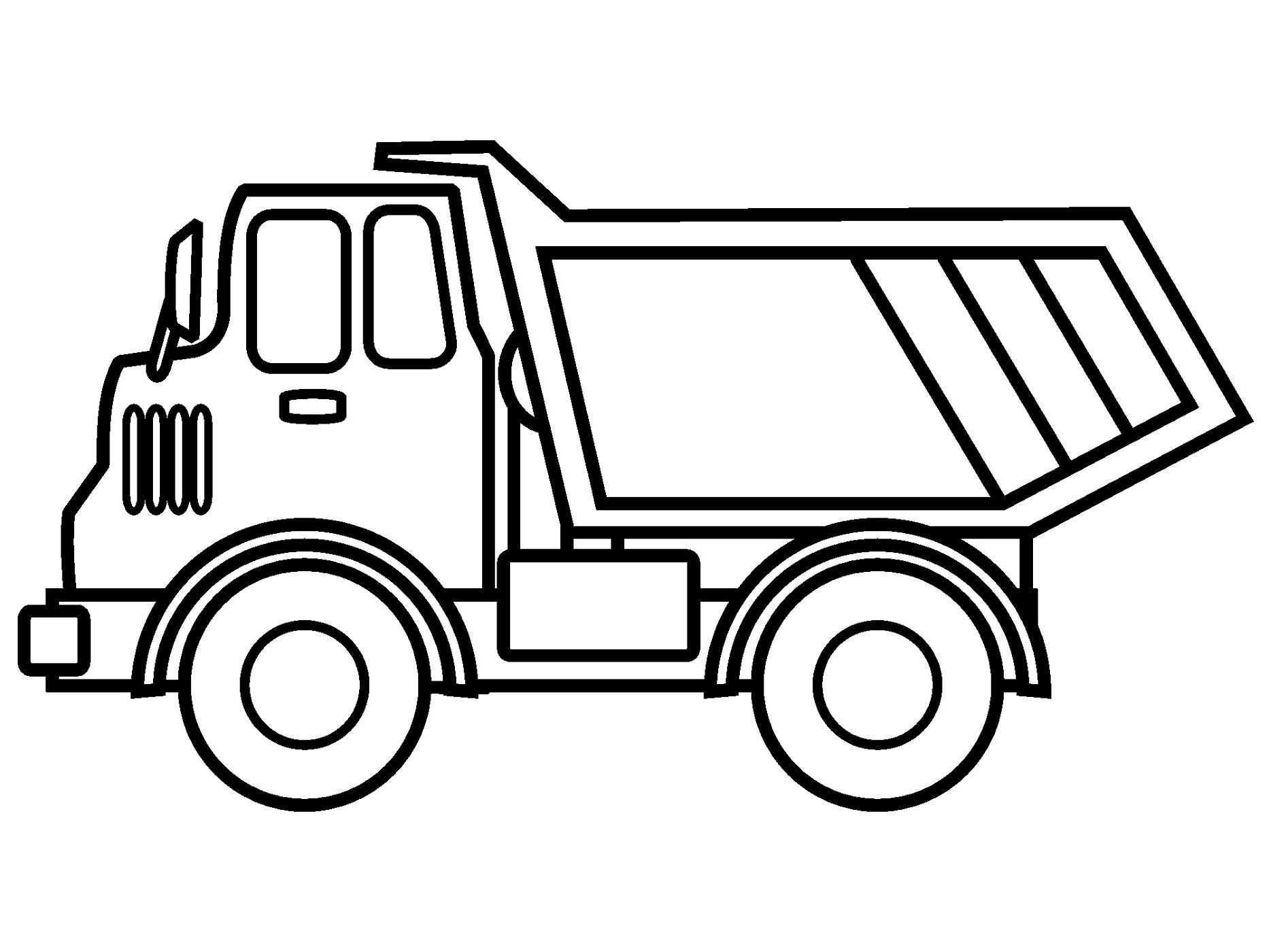 free coloring pages trucks