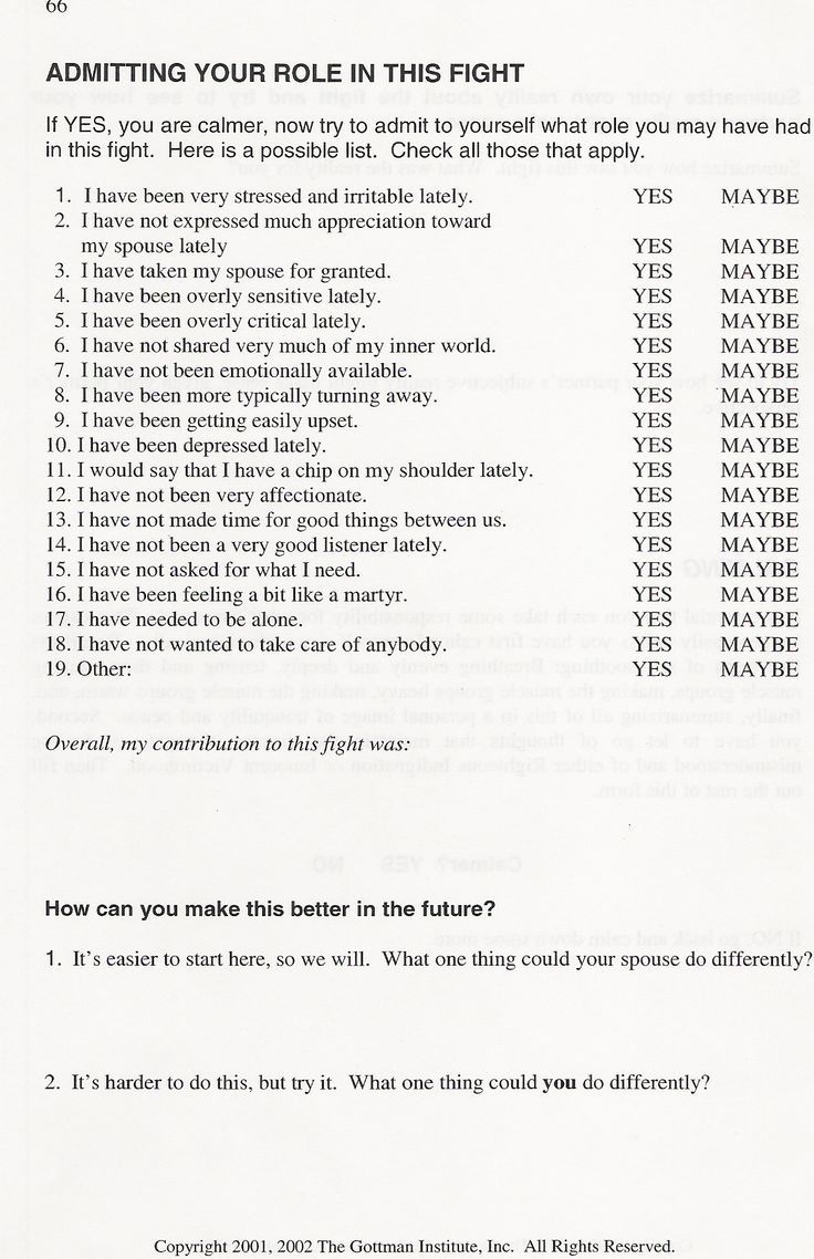couple therapy worksheets