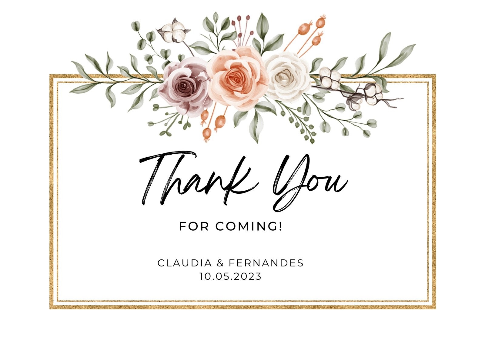 thank you card printable free templates