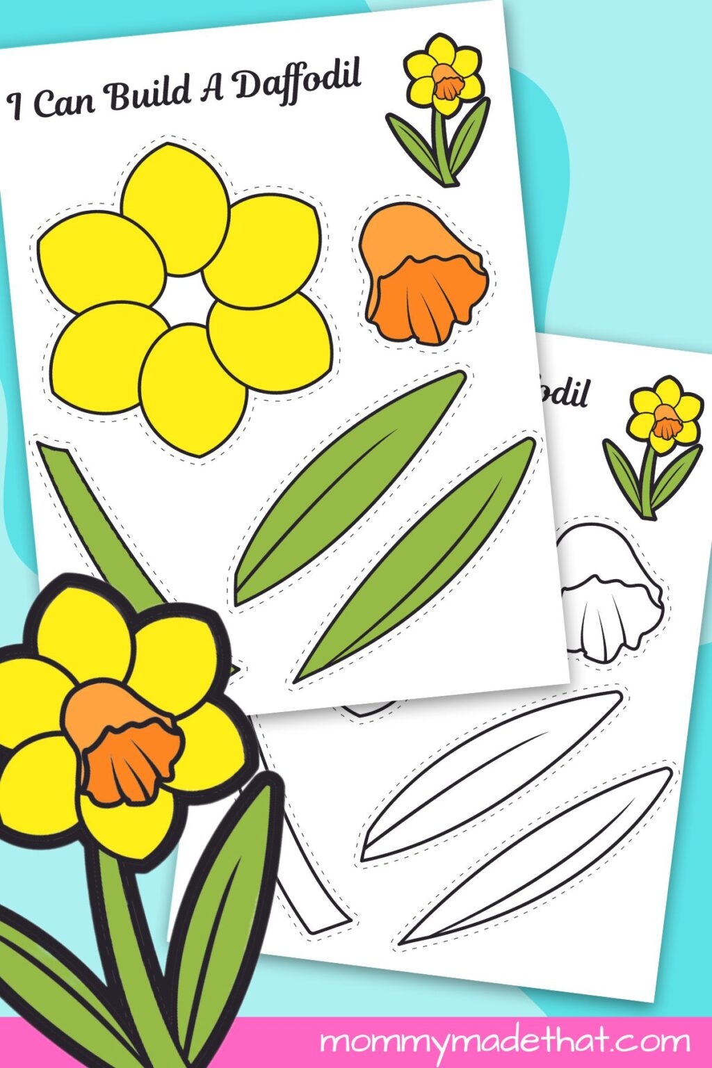 daffodil printable template