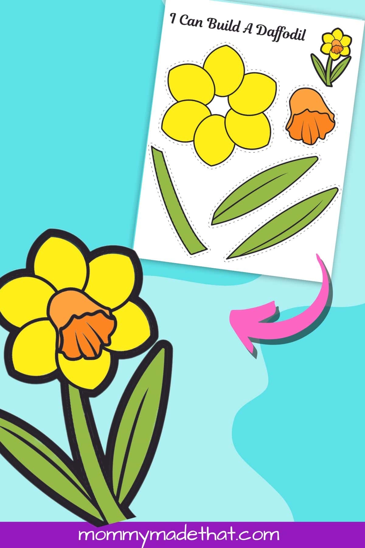 Printable Daffodil Craft With Free Template