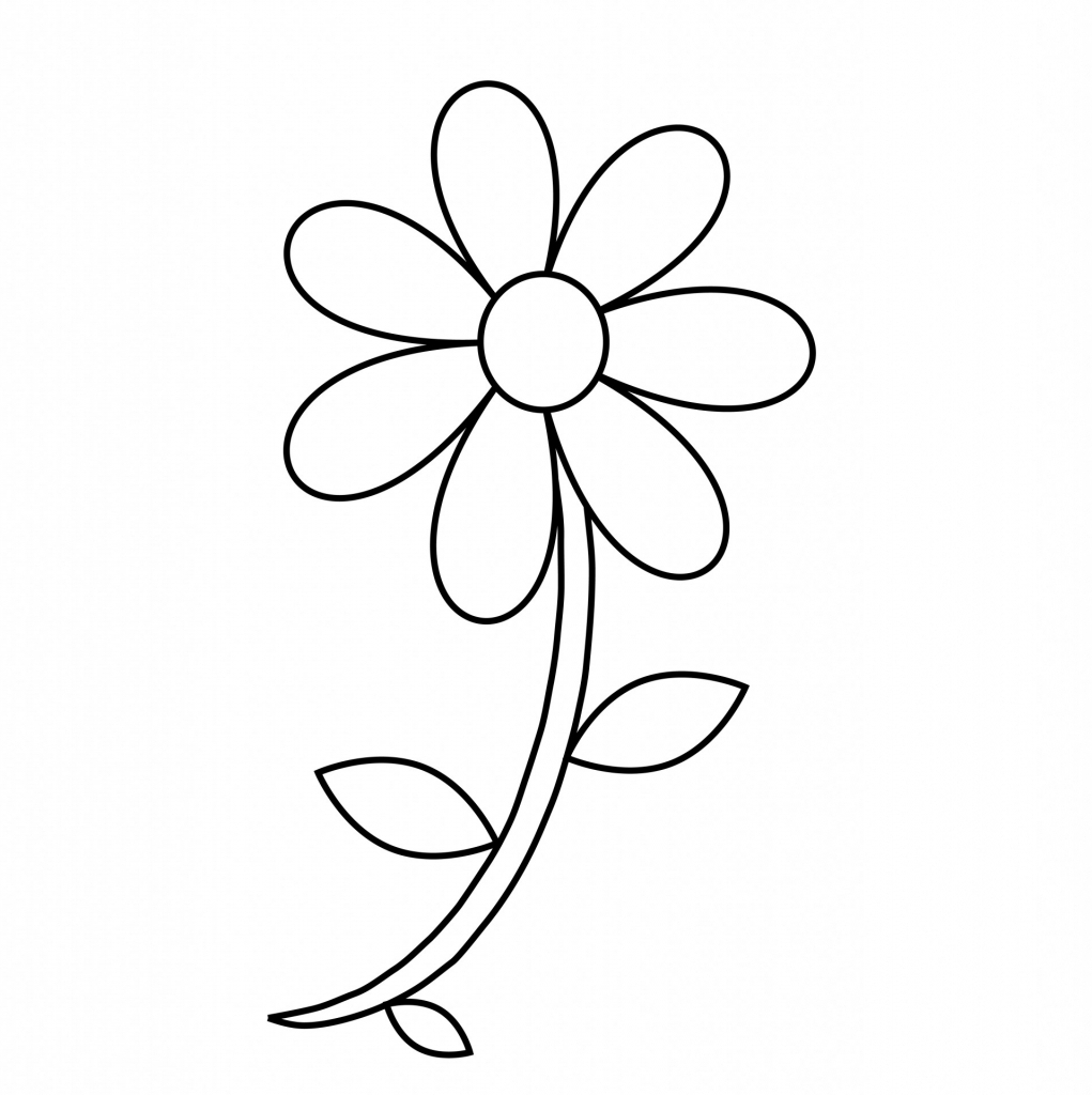 daisy shaped flower template