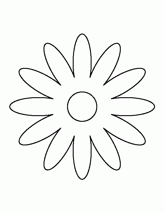 Printable Daisy Template