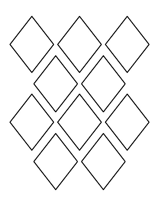 Printable Diamond Shapes