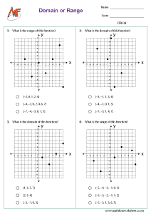 Printable Domain And Range Worksheets Math Fun Worksheets