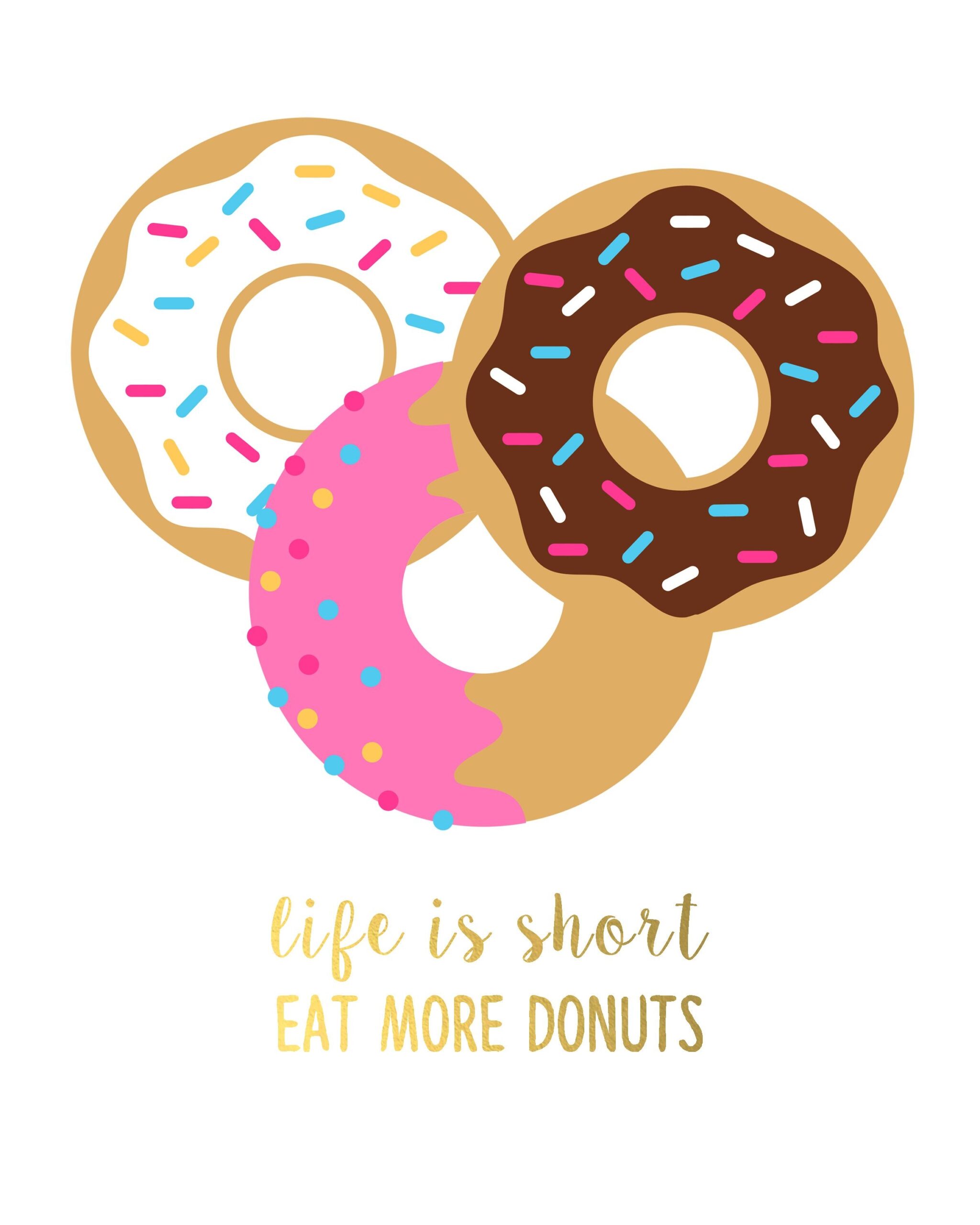 Printable Donut Printable Calendars AT A GLANCE
