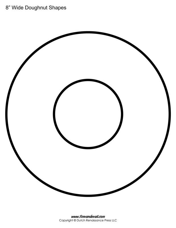 Printable Donut Templates Blank Doughnut Shapes Artofit