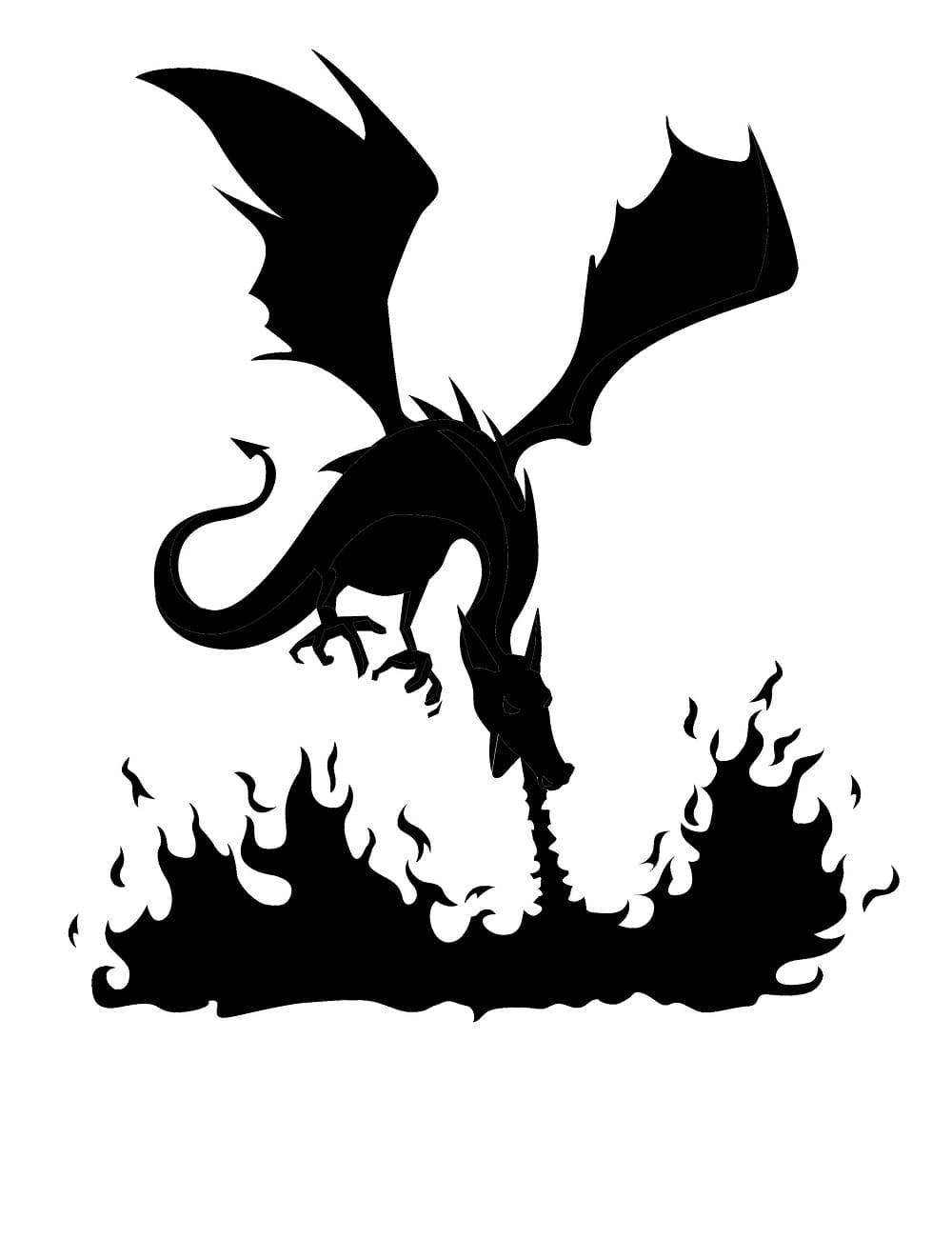 Printable Dragon Stencil Photos Free Download And Print For You