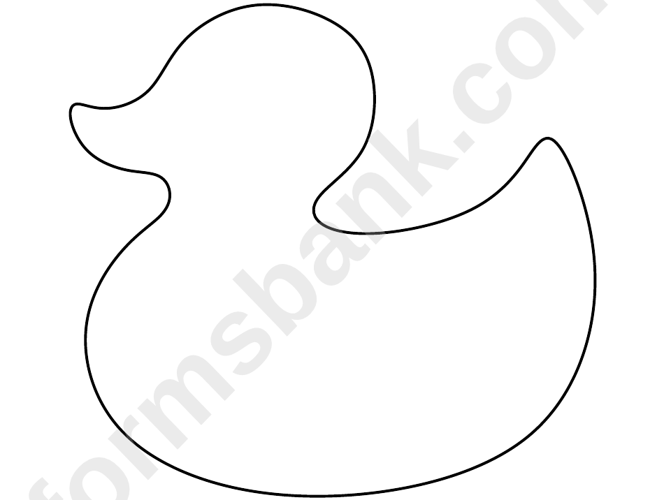 duck printable template