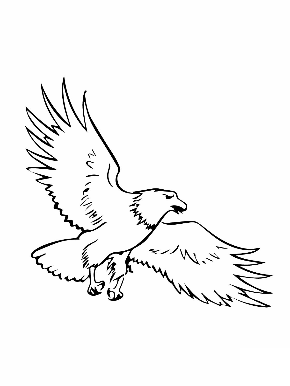 Printable Eagle Coloring Pages