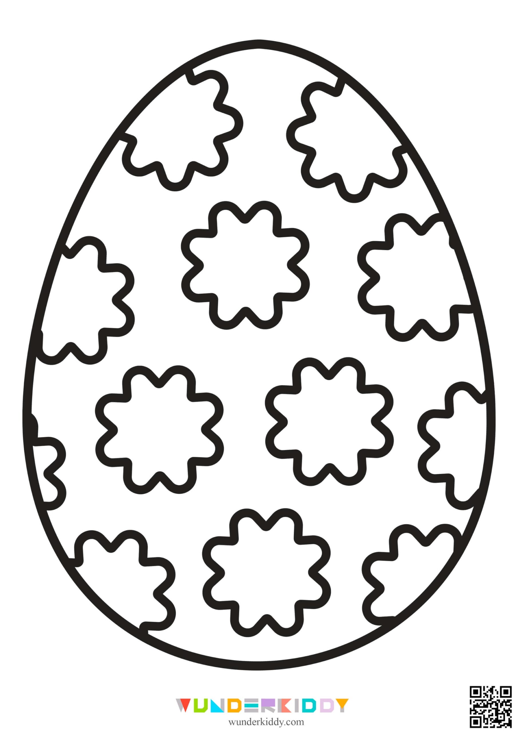 easter egg coloring page free