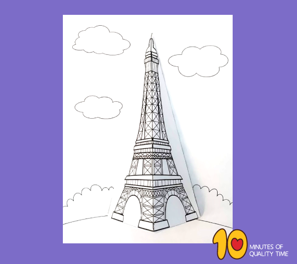 Printable Eiffel Tower Template Download Free Printable