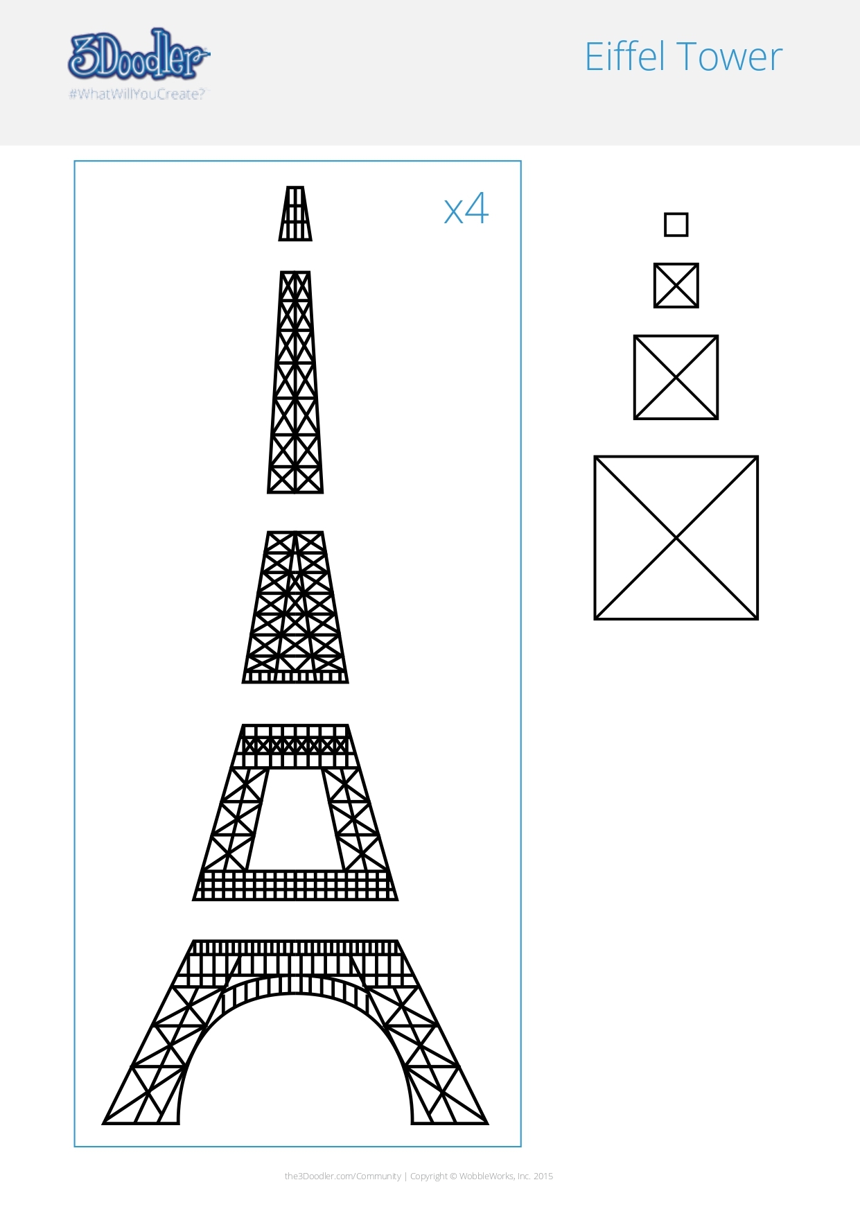 Printable Eiffel Tower Template Free Printable Templates