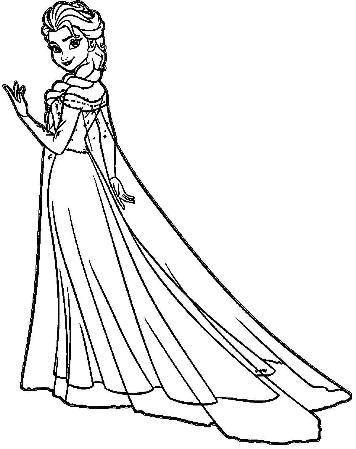 printable elsa pictures to color