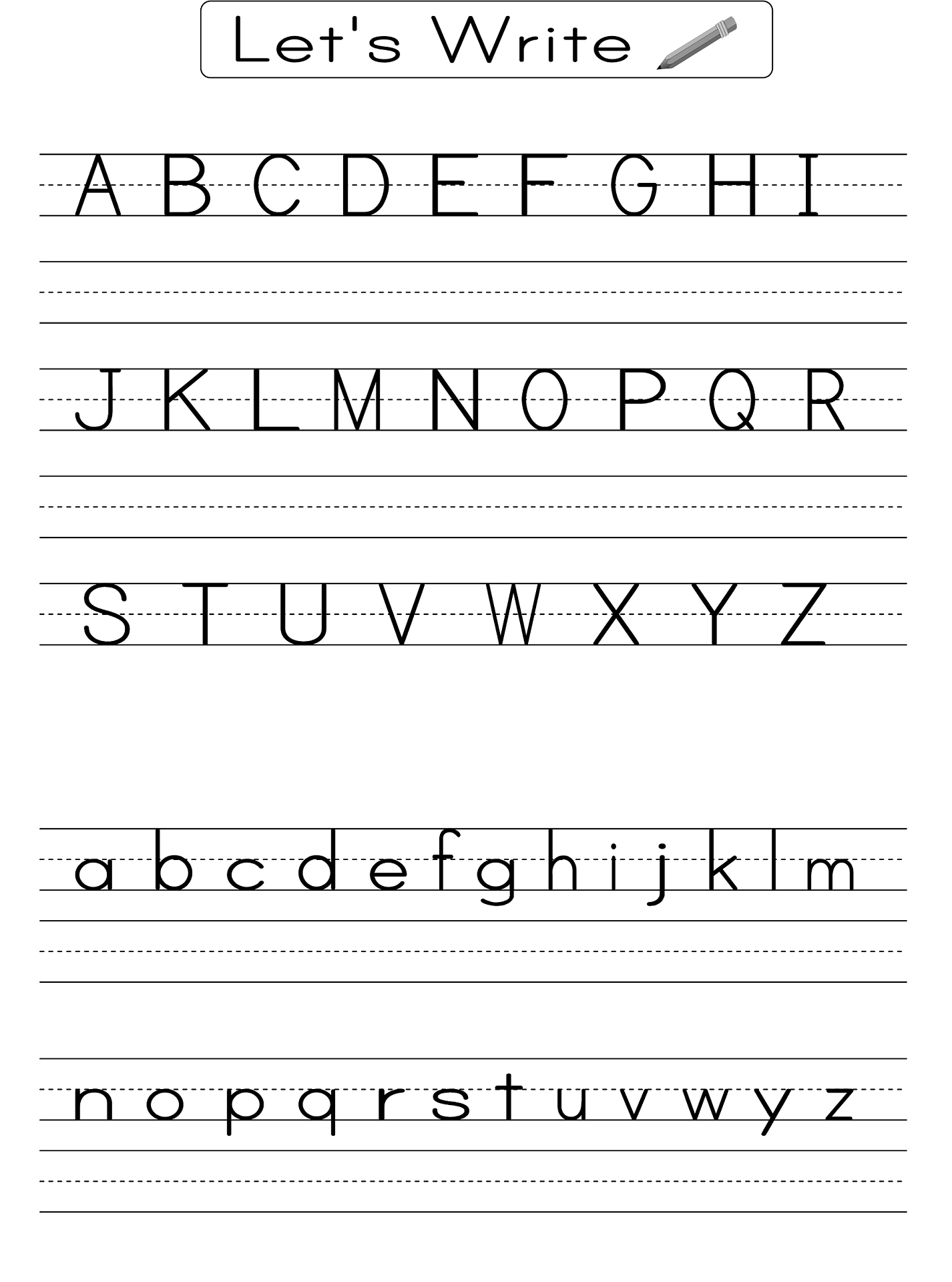 Printable English Alphabet Writing Practice Worksheets GoodWorksheets