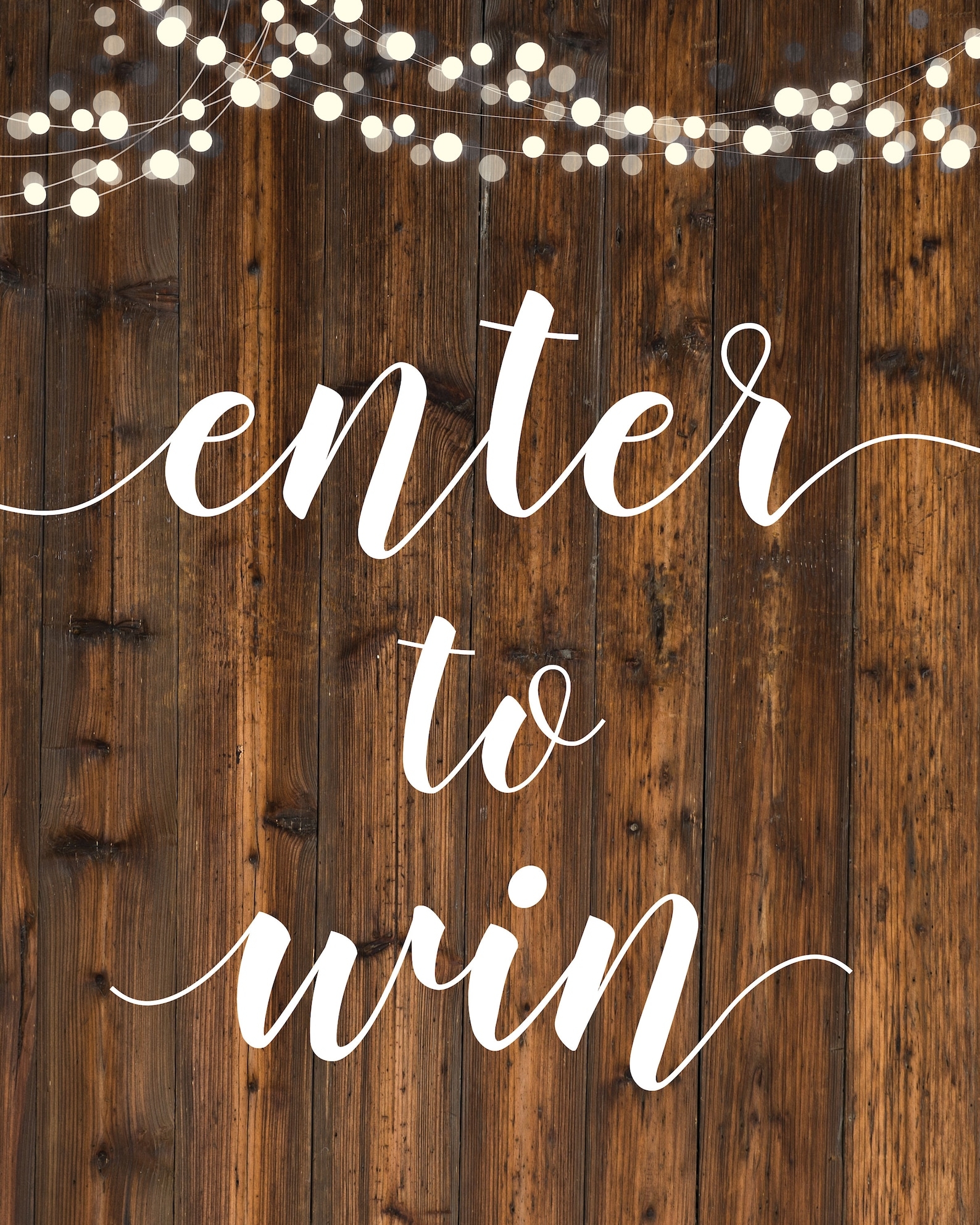 enter to win sign printable