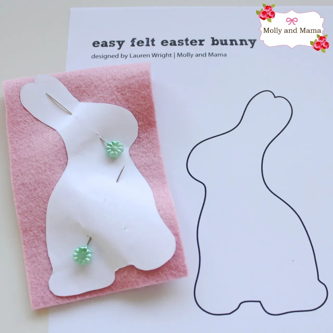 Printable Felt Bunny Pattern Printable Word Searches