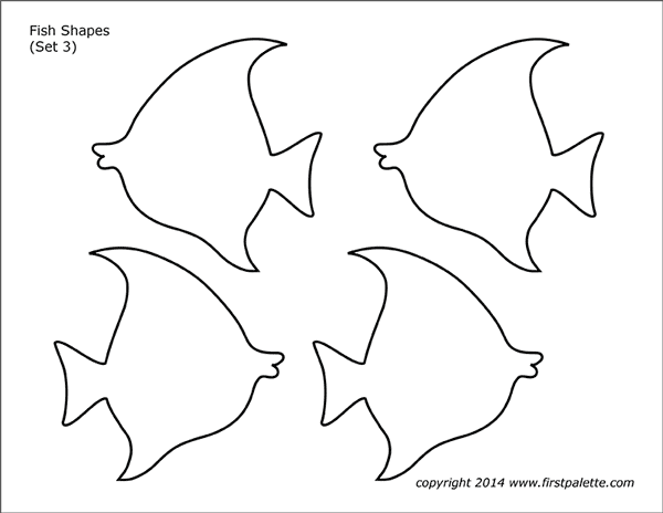 Printable Fish Shapes