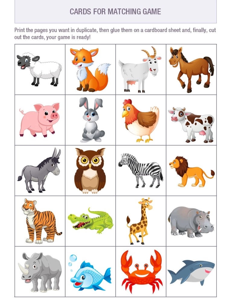 Printable Game Cards