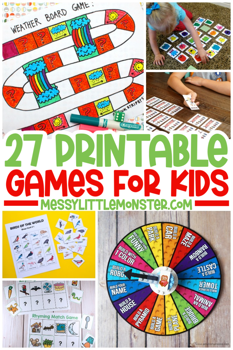 easy printable games for kids
