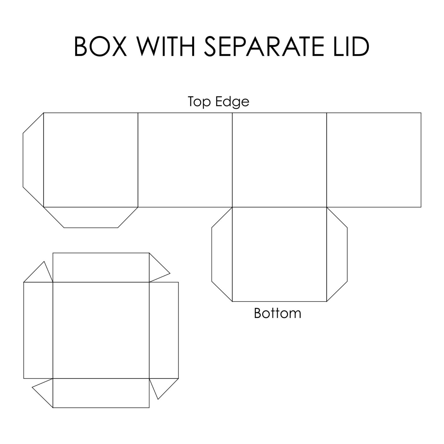 foldable gift box template