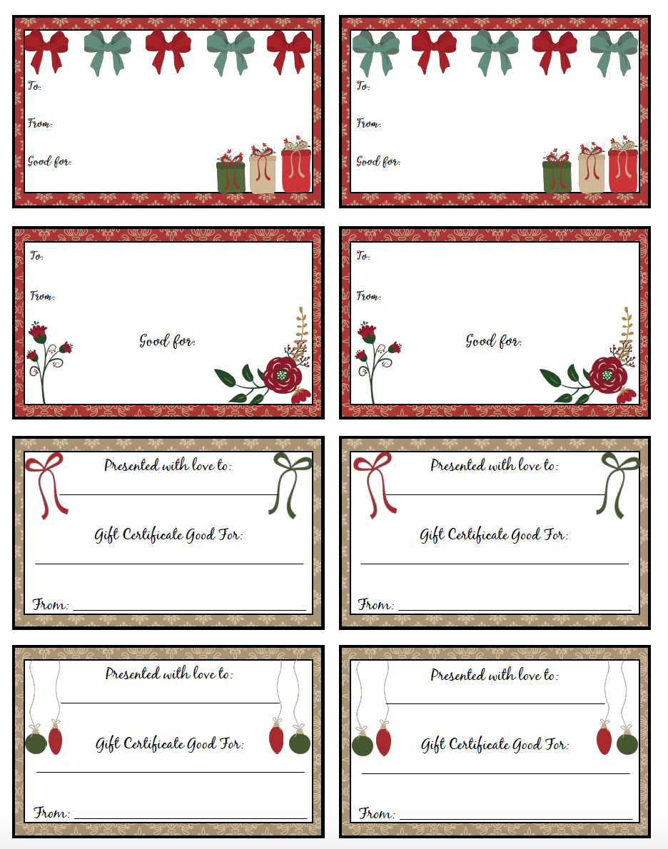 world vision printable gift cards