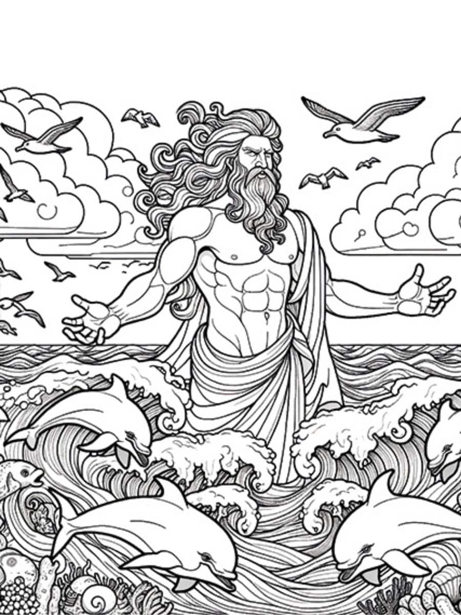 Printable Greek Mythology Coloring Pages Free