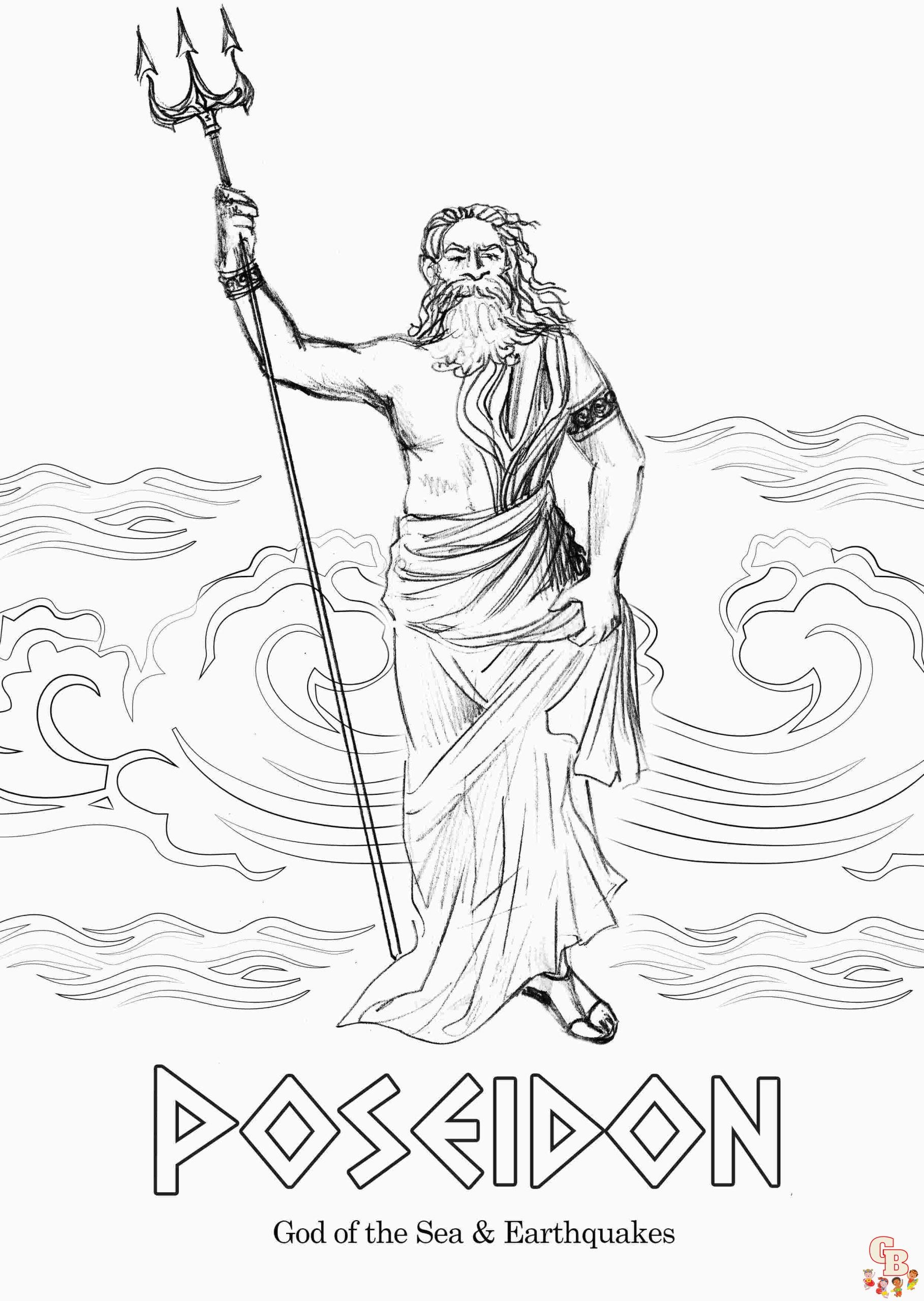 Printable Greek Mythology Coloring Pages Free